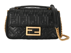 Baguette Chain Midi, Leather, Black, MII, DB, 2*